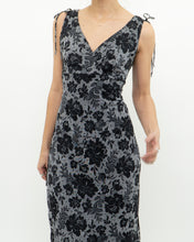 Load image into Gallery viewer, Vintage x Made in Canada x Grey Floral Midi Dress (M, L)