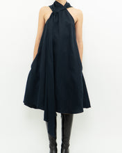 Load image into Gallery viewer, REISS x Navy Linen Flowy Dress (XS, S)