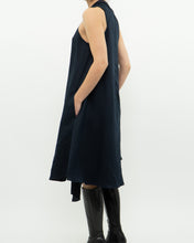 Load image into Gallery viewer, REISS x Navy Linen Flowy Dress (XS, S)