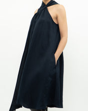 Load image into Gallery viewer, REISS x Navy Linen Flowy Dress (XS, S)