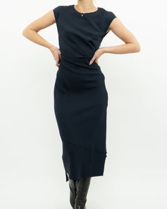 REISS x Navy Fitted Dress (S, M)