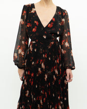 Load image into Gallery viewer, WILFRED x Black, Red Floral Wrap Dress (S, M)