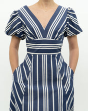 Load image into Gallery viewer, KATE SPADE x Blue, White Striped Dress (S)