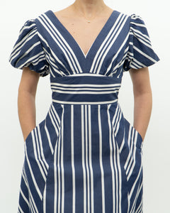 KATE SPADE x Blue, White Striped Dress (S)