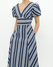 Load image into Gallery viewer, KATE SPADE x Blue, White Striped Dress (S)