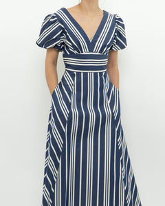 KATE SPADE x Blue, White Striped Dress (S)