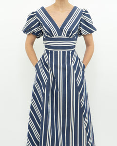 KATE SPADE x Blue, White Striped Dress (S)