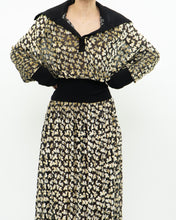 Load image into Gallery viewer, TORY BURCH x Black Velvet Floral Dress (L)