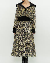 Load image into Gallery viewer, TORY BURCH x Black Velvet Floral Dress (L)