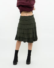 Load image into Gallery viewer, Vintage x Dark Green Pleated Skirt (S, M)