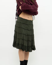 Load image into Gallery viewer, Vintage x Dark Green Pleated Skirt (S, M)