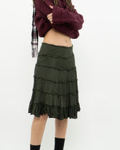 Load image into Gallery viewer, Vintage x Dark Green Pleated Skirt (S, M)