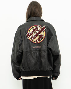 Vintage x HARLEY DAVIDSON x LAS VEGAS CAFE Leather Bomber (XS-L)