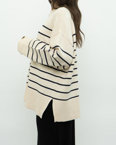 ZARA x Cozy Striped Oversized Sweater (XS-XL)