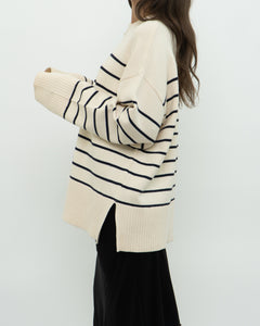 ZARA x Cozy Striped Oversized Sweater (XS-XL)