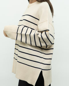 ZARA x Cozy Striped Oversized Sweater (XS-XL)