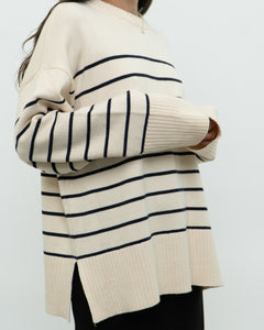 ZARA x Cozy Striped Oversized Sweater (XS-XL)