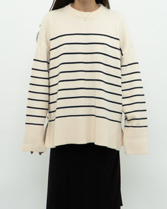 ZARA x Cozy Striped Oversized Sweater (XS-XL)