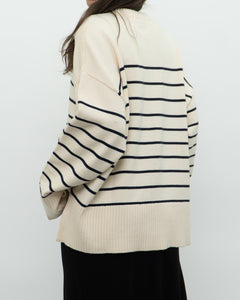 ZARA x Cozy Striped Oversized Sweater (XS-XL)