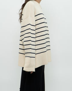 ZARA x Cozy Striped Oversized Sweater (XS-XL)