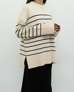 ZARA x Cozy Striped Oversized Sweater (XS-XL)