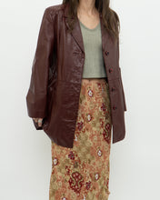 Load image into Gallery viewer, Vintage x Made in Hong Kong x Burgundy Leather Coat (S, M)