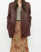 Load image into Gallery viewer, Vintage x Made in Hong Kong x Burgundy Leather Coat (S, M)