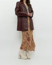 Load image into Gallery viewer, Vintage x Made in Hong Kong x Burgundy Leather Coat (S, M)