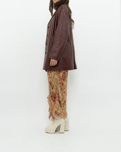 Load image into Gallery viewer, Vintage x Made in Hong Kong x Burgundy Leather Coat (S, M)