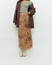 Load image into Gallery viewer, Vintage x Made in Canada x Tan Floral Skirt (M, L)