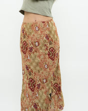 Load image into Gallery viewer, Vintage x Made in Canada x Tan Floral Skirt (M, L)