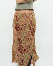 Load image into Gallery viewer, Vintage x Made in Canada x Tan Floral Skirt (M, L)