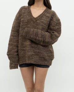 Vintage x Made in Hong Kong x Brown Pure Wool Knit Sweater (S-XL)