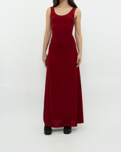 Load image into Gallery viewer, Vintage x Made in USA x Red Fitted Spandex Dress (S, M)