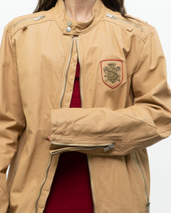 Vintage x DIESEL Beige Leather Jacket (M-XL)