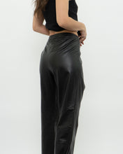 Load image into Gallery viewer, Vintage x RALPH LAUREN Black Butter Leather Buckle Pant (L)