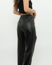 Load image into Gallery viewer, Vintage x RALPH LAUREN Black Butter Leather Buckle Pant (L)