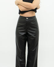 Load image into Gallery viewer, Vintage x RALPH LAUREN Black Butter Leather Buckle Pant (L)