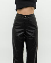 Load image into Gallery viewer, Vintage x RALPH LAUREN Black Butter Leather Buckle Pant (L)