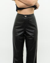 Load image into Gallery viewer, Vintage x RALPH LAUREN Black Butter Leather Buckle Pant (L)