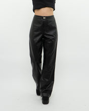 Load image into Gallery viewer, Vintage x RALPH LAUREN Black Butter Leather Buckle Pant (L)