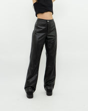 Load image into Gallery viewer, Vintage x RALPH LAUREN Black Butter Leather Buckle Pant (L)