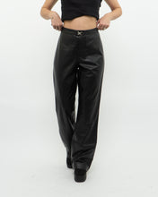 Load image into Gallery viewer, Vintage x RALPH LAUREN Black Butter Leather Buckle Pant (L)