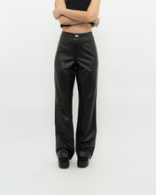 Load image into Gallery viewer, Vintage x RALPH LAUREN Black Butter Leather Buckle Pant (L)