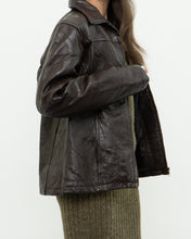 Load image into Gallery viewer, Vintage x CELLINI Brown Patchwork Leather Jacket (XS-M)