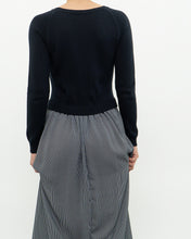 Load image into Gallery viewer, MAX MARA x Dark Navy Striped Knit Dress (XS, S)