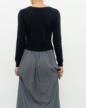 Load image into Gallery viewer, MAX MARA x Dark Navy Striped Knit Dress (XS, S)