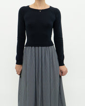 Load image into Gallery viewer, MAX MARA x Dark Navy Striped Knit Dress (XS, S)