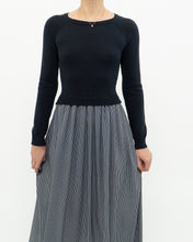 Load image into Gallery viewer, MAX MARA x Dark Navy Striped Knit Dress (XS, S)