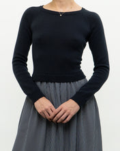 Load image into Gallery viewer, MAX MARA x Dark Navy Striped Knit Dress (XS, S)